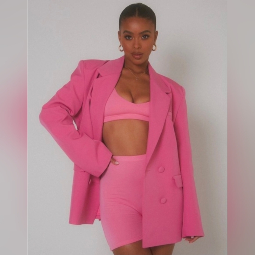 SLA The Label Pink Tailored Blazer – Chic Statement Piece - Picture 3 of 16